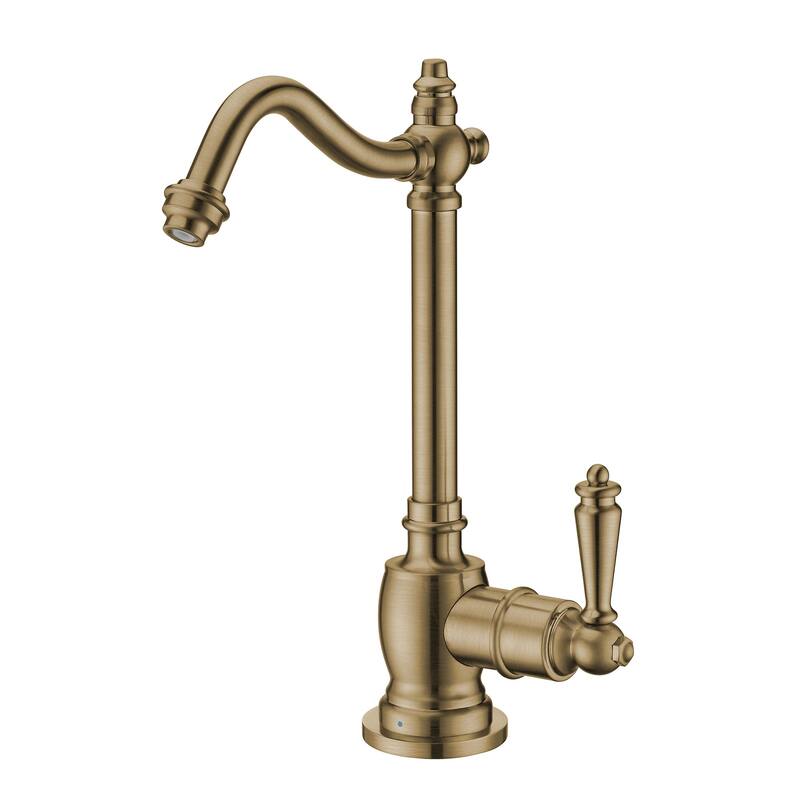 Whitehaus Forever Hot Point of Use Traditional Cold Water Drinking - Antique Brass