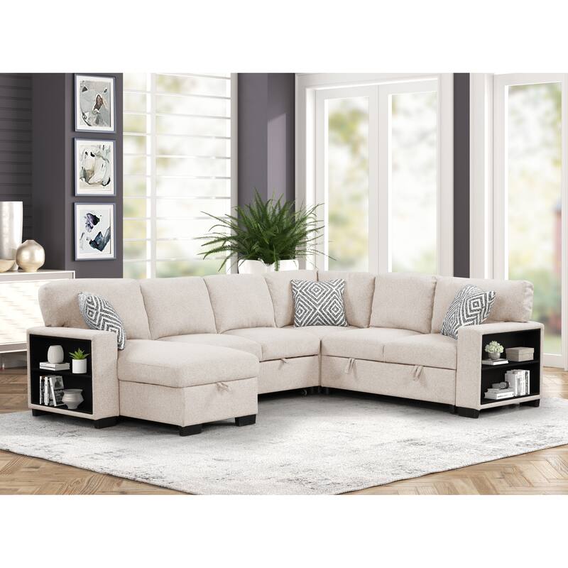 Cairo Sectional Gray / Beige - Beige