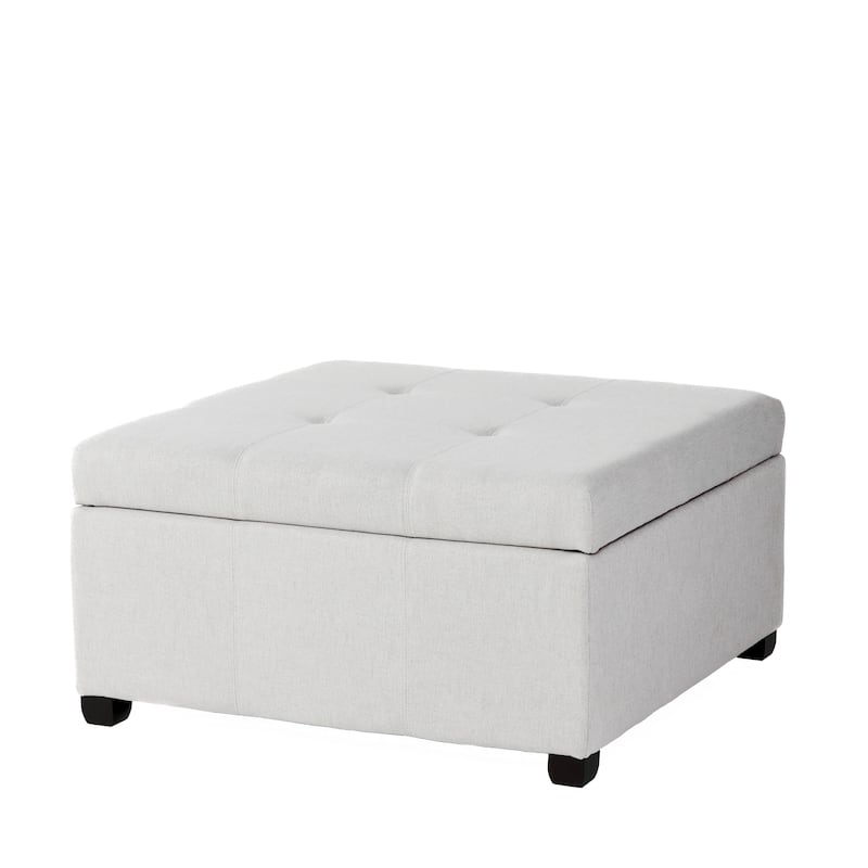 Carlsbad Tufted Square Storage Ottoman by Christopher Knight Home