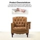 preview thumbnail 31 of 68, HULALA HOME Wemer Traditional Genuine Leather Armchair with Tufted Back