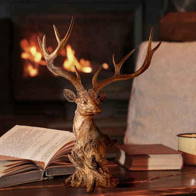 28" Resin Grand Highlands Deer Bust
