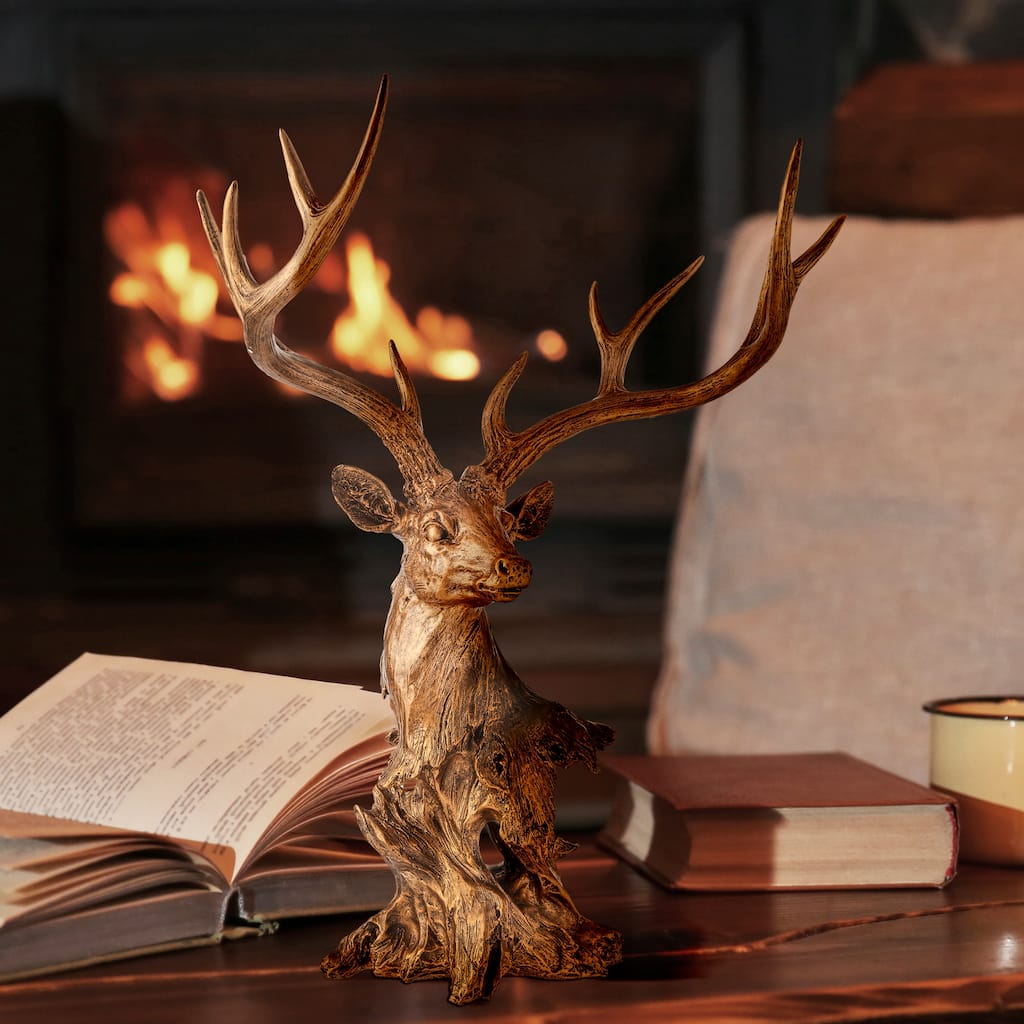 28" Resin Grand Highlands Deer Bust