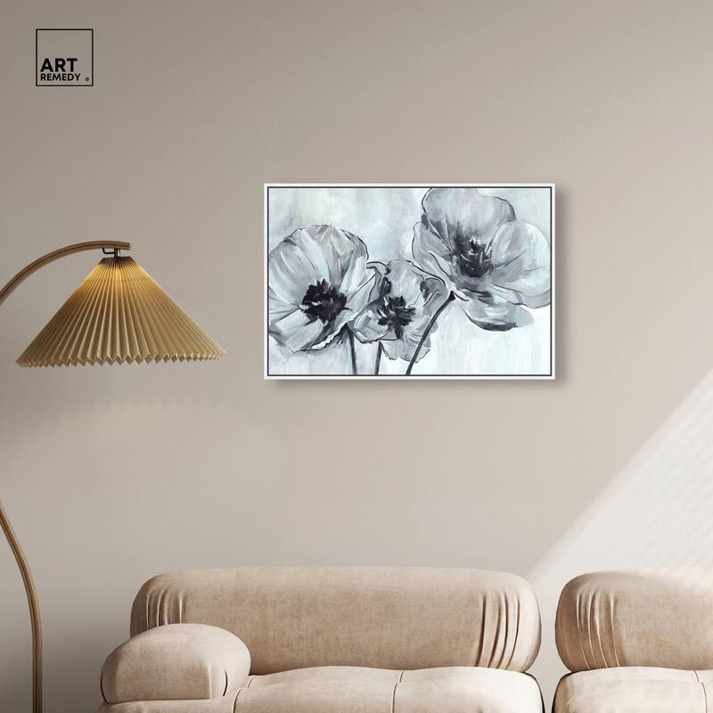 Flower Impressions Canvas by Art Remedy