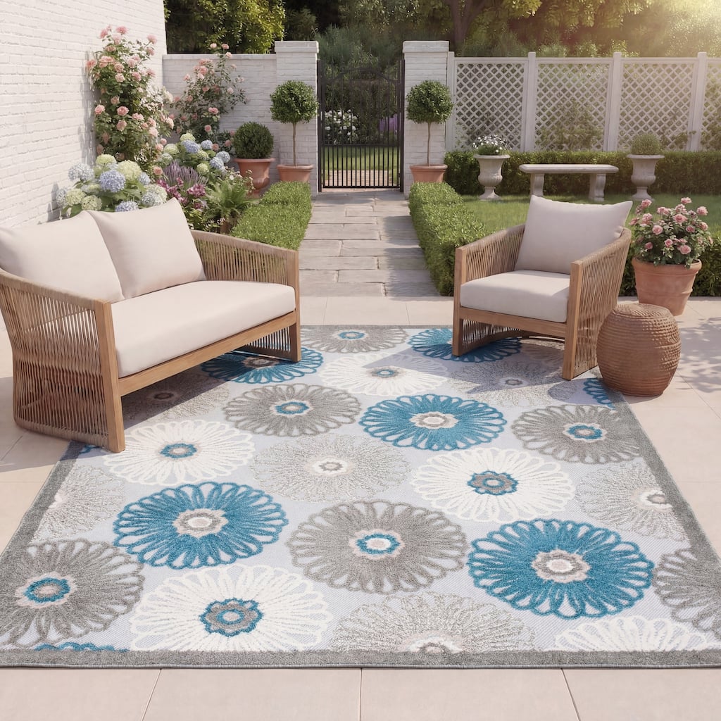SAFAVIEH Cabana Rionach Indoor/ Outdoor Waterproof Patio Rug