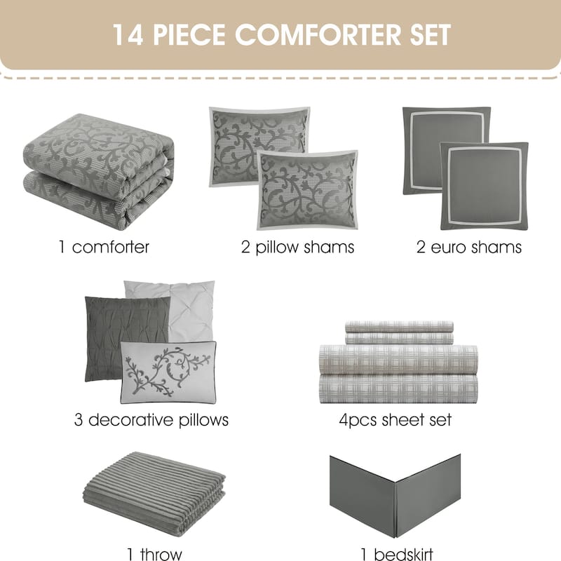 Nanshing Johnella 16 Piece Bed-In-A-Bag