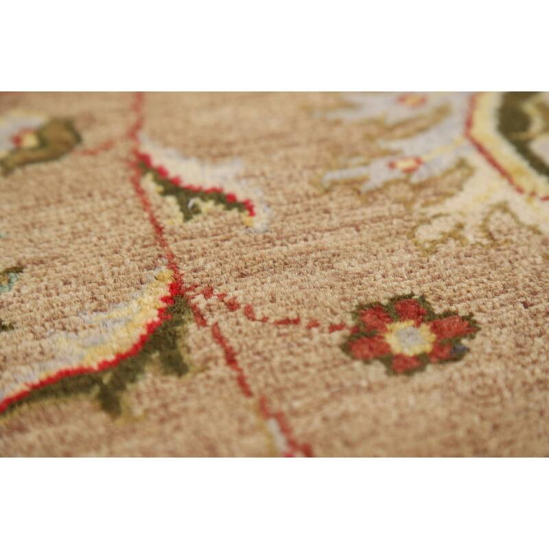 Vegetable Dye Floral Ziegler Oriental Foyer Rug Handmade Wool Carpet - 3'3" x 4'10"