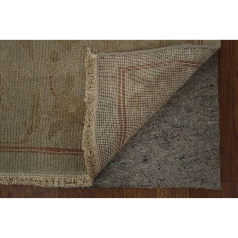 Hand Knotted Oriental 100% Wool Carpet Traditional All-Over Beige & Ivories Ziegler Area Rug - 12' 2'' X 8' 10''