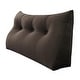 preview thumbnail 23 of 49, Kids Bed Best Decorative Throw Headboard Reading Wedge Pillow Brown