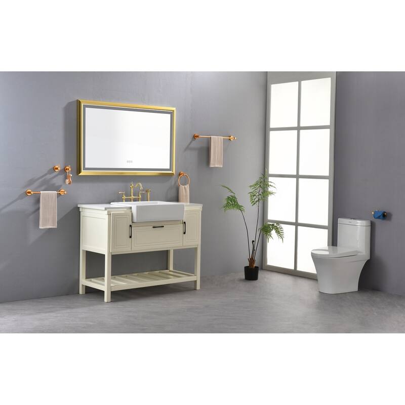 LED Bathroom Mirror with Aluminum Frame