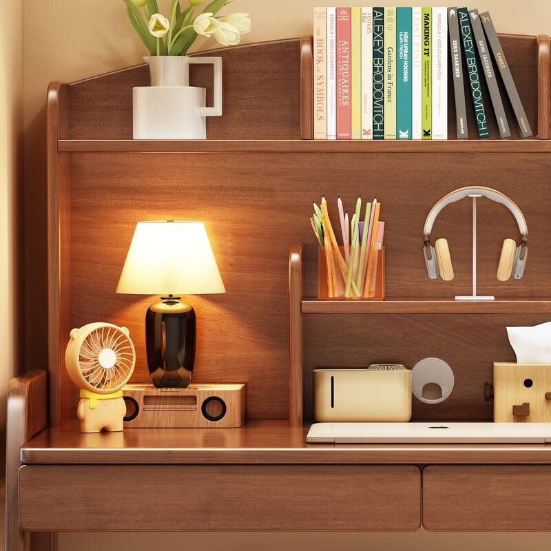 Kids Writing Desk Child Learning Study Desk Rectangle Computer Desk - 36.6" x 21.7" x 54.3"