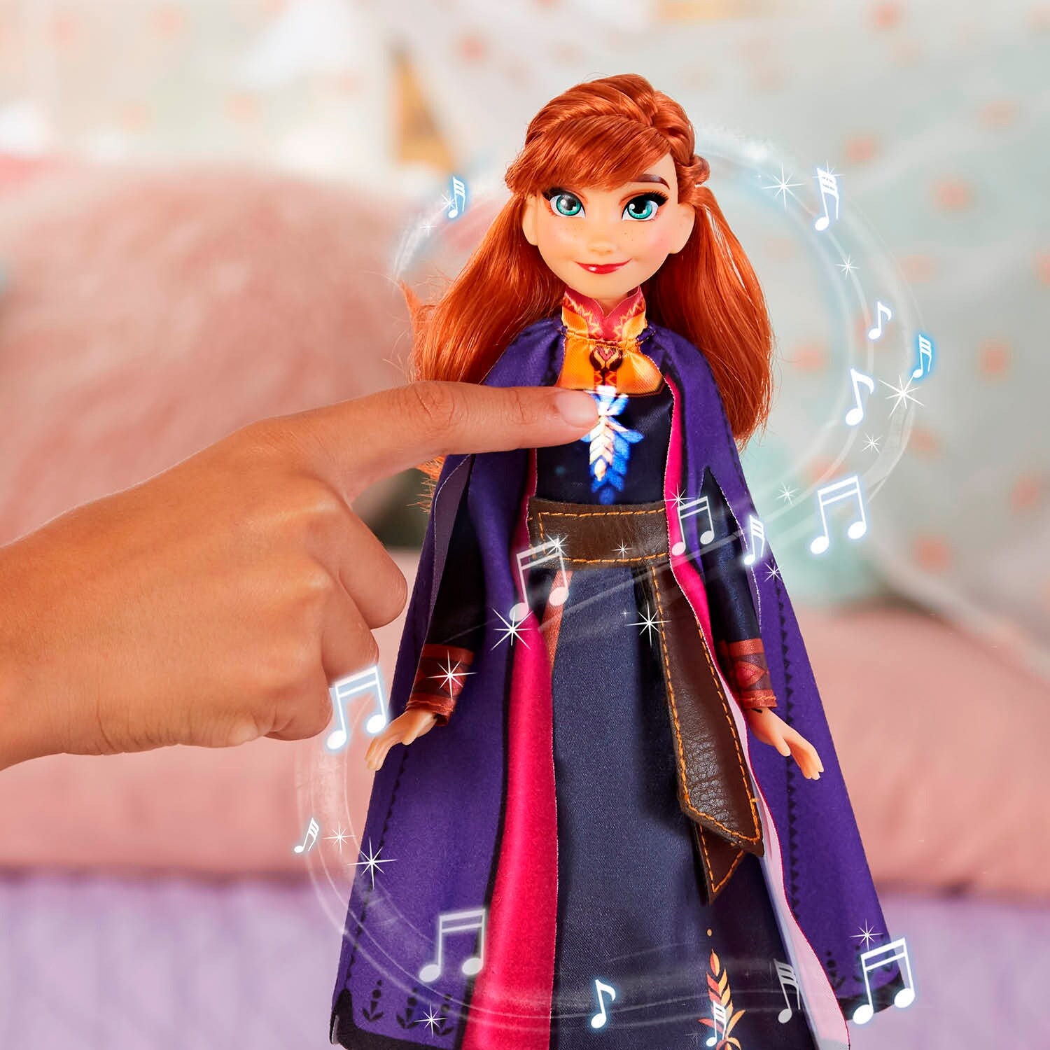 Shop Disney Frozen Singing Anna Fashion Doll With Music Wearing A