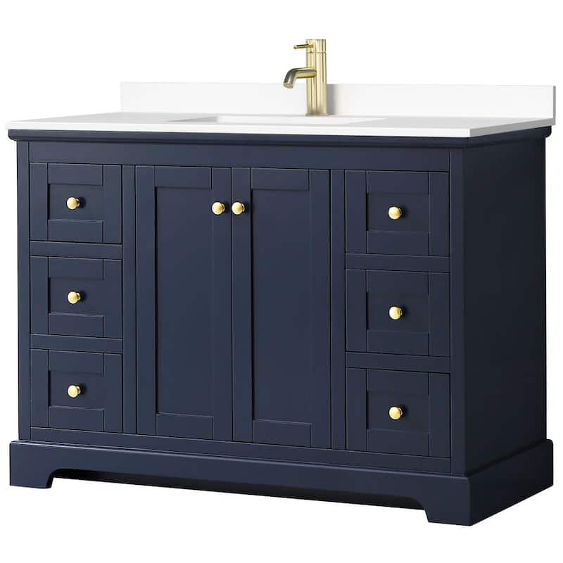 Wyndham Collection Avery 48" Free Standing Single Basin Vanity Set
