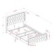 preview thumbnail 12 of 10, Furniture of America Tilly Button Tufted Fabric Upholstered Bed