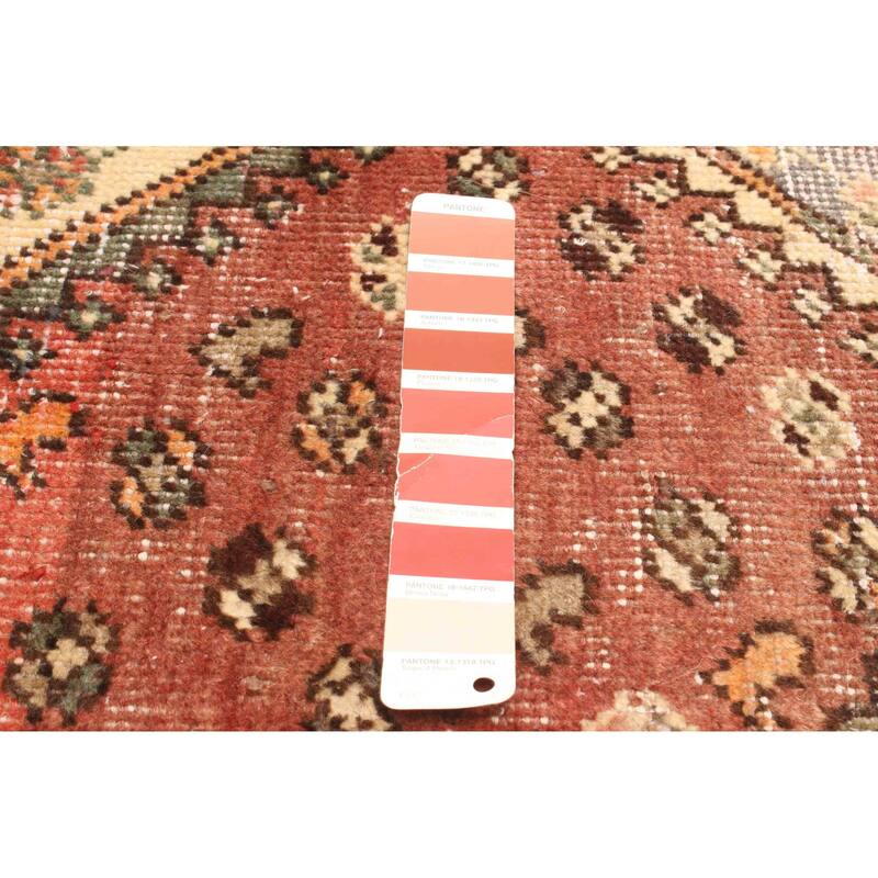 ECARPETGALLERY Hand-knotted Antalya Vintage Red Wool Rug - 3'8 x 5'9