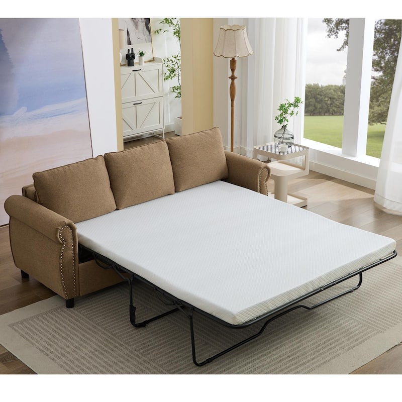 81.5" 2-in-1 Queen Convertible Sleeper Sofa Bed
