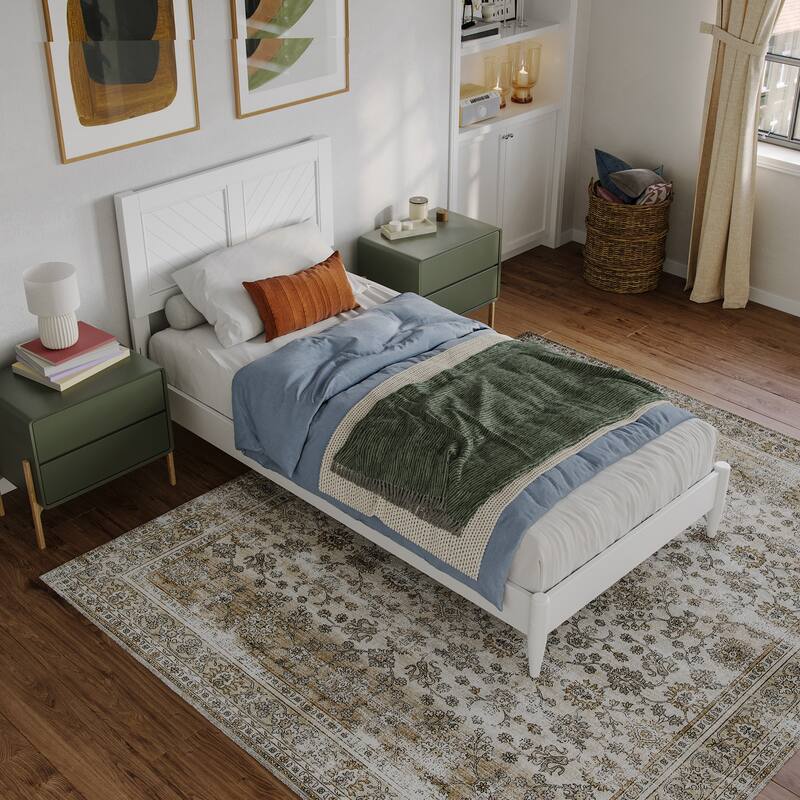 Berkshire Solid Wood Low Profile Platform Bed