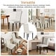 preview thumbnail 5 of 7, Tufted Dining Room Chairs Set of 2, Parsons Diner Chairs Upholstered Side Kitchen Chairs with Solid Wood Legs and Padded Seat