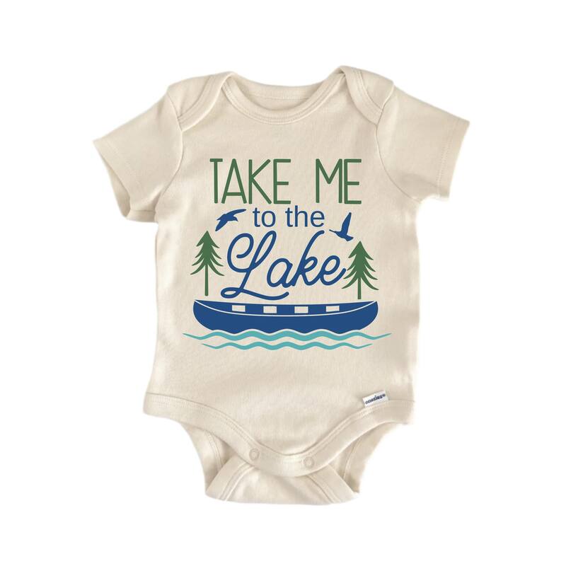 Take Me Lake Lakehouse - Baby Boy Girl Clothes Infant Bodysuit Funny Cute - White - 6-9M