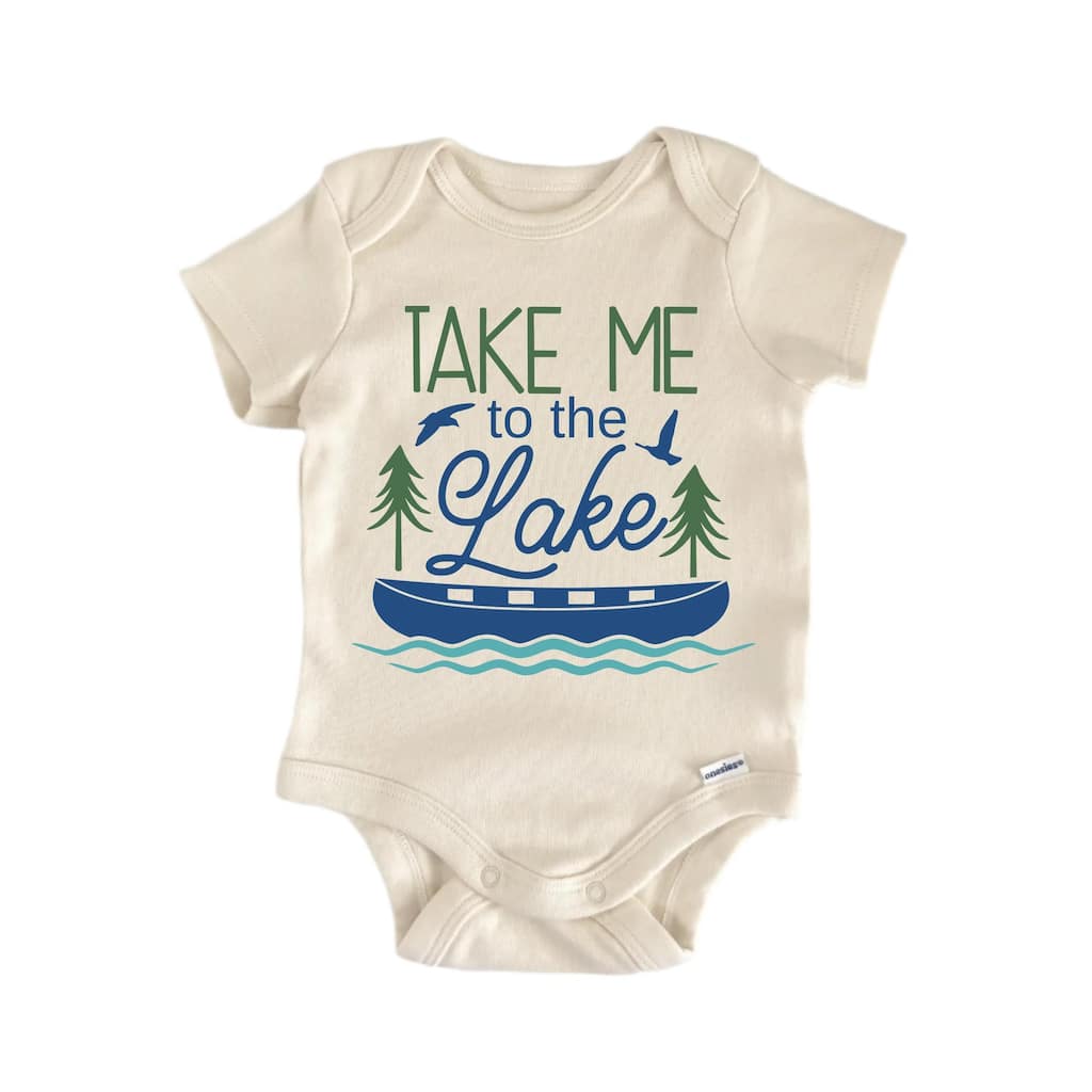Take Me Lake Lakehouse - Baby Boy Girl Clothes Infant Bodysuit Funny Cute