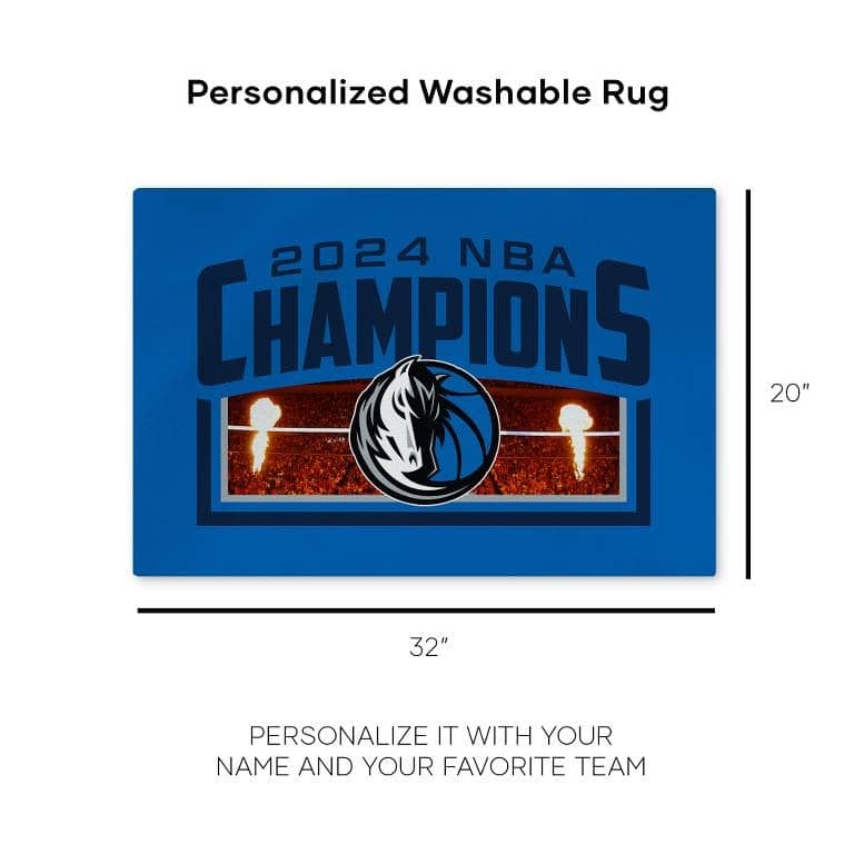 NBA Dallas Mavericks Washable Rug - 20" x 32"