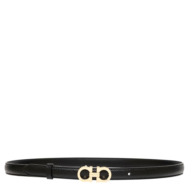 Ferragamo Gancini Belt 0.6" Wide - 85