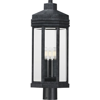 Maxim 30220CL Wright 3 Light 24" Tall Post Light