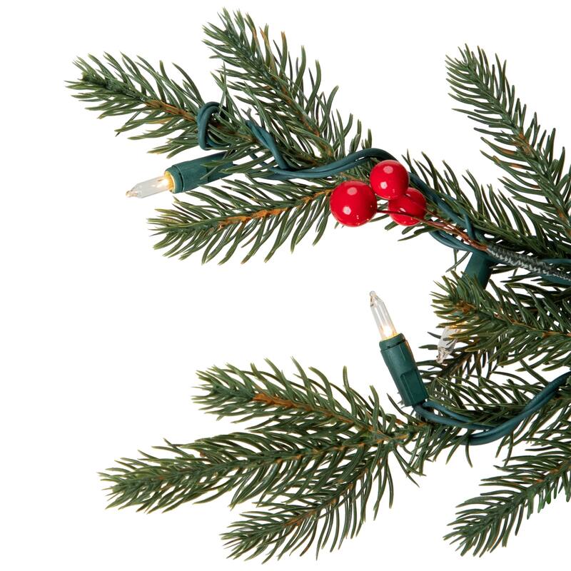 Real Touch™️Pre-Lit Mixed Noble Spruce Artificial Christmas Tree - 4.5' - Warm White - 4.5 Foot