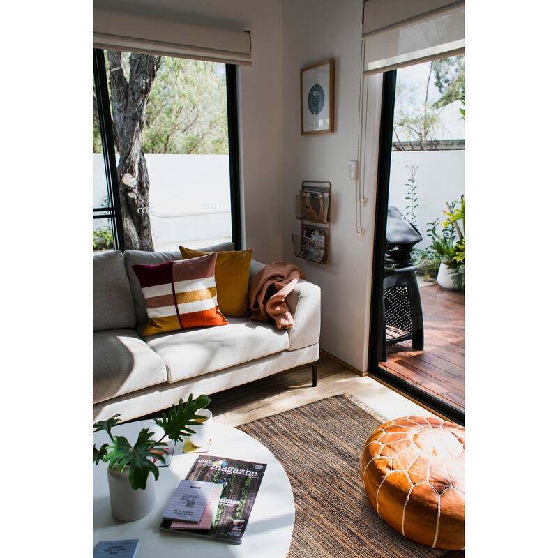 ECARPETGALLERY Flat-Weave Palas Denizli Tan Jute Kilim - 5'6 x 7'3