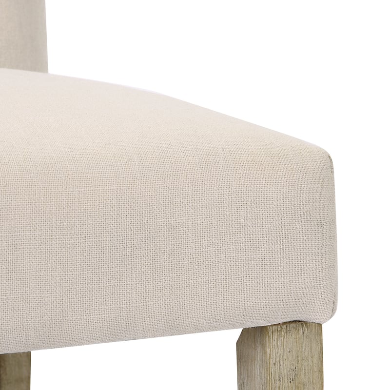 Carter 24" Classic Button Tufted Counter Stool Gray Finish (Set of 2)