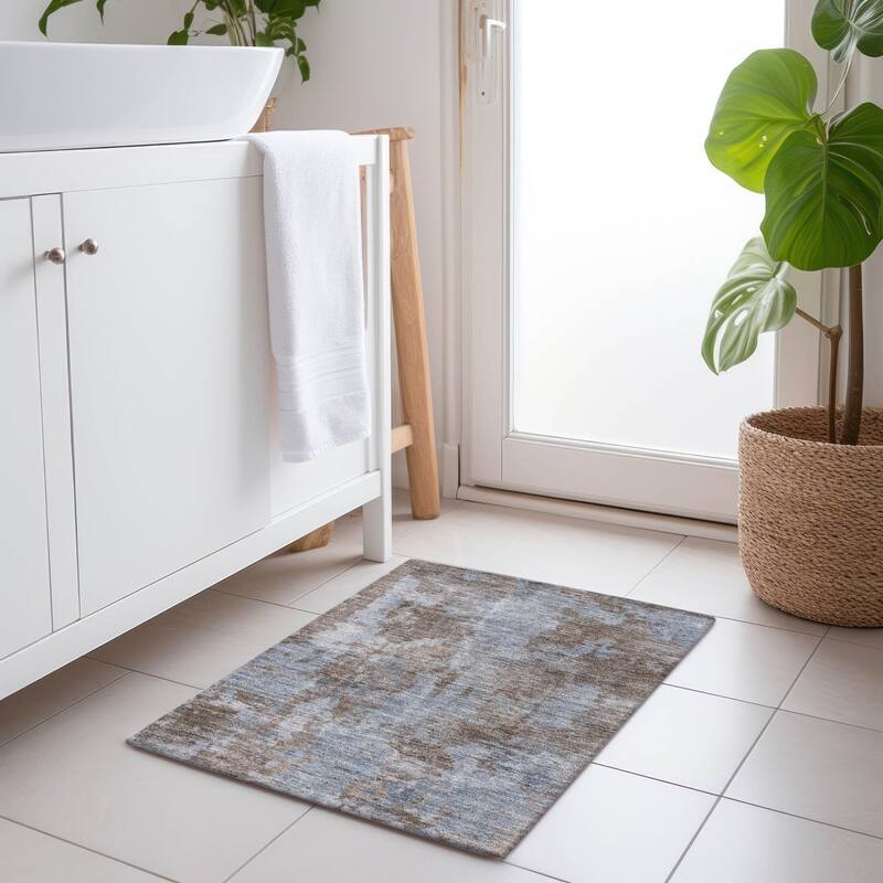 Anan Modern Art-Inspired Weather Resistant Versatile Elegance Outdoor Rug