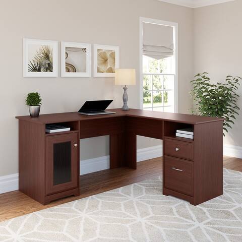 Cabot 60W L Shaped Computer Desk by Bush Furniture