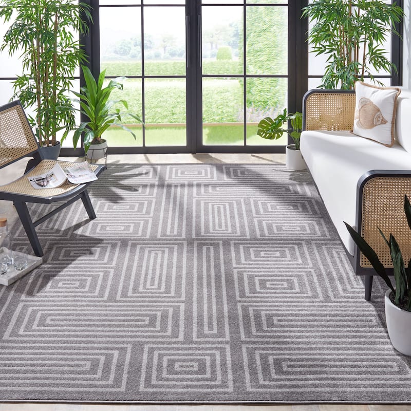 SAFAVIEH Amherst Morag Modern Rug - 4' x 6' - Grey/Ivory