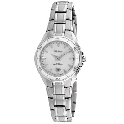 Pulsar Women's Classic White Dial Watch - PXT895 - 6 (36)
