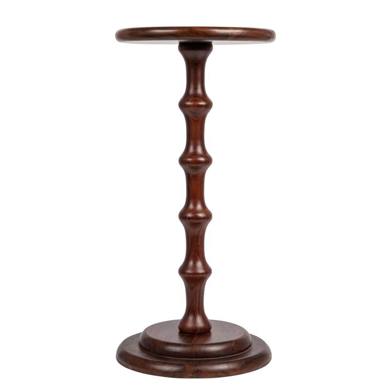 Ergo Pedestal Cocktail Side Table - 12.0"L x 12.0"W x 25.0"H