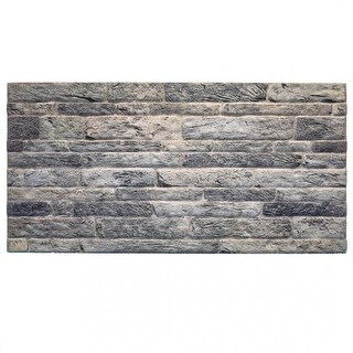 Dundee Deco Light Grey Faux Brick 3D Wall Panels, Styrofoam Facing ...