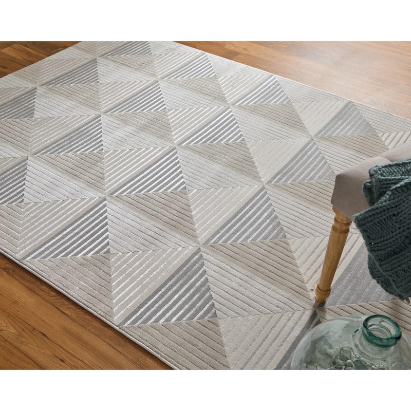 Grand Bazaar Orin Machine Made Geometric Modern Area Rug