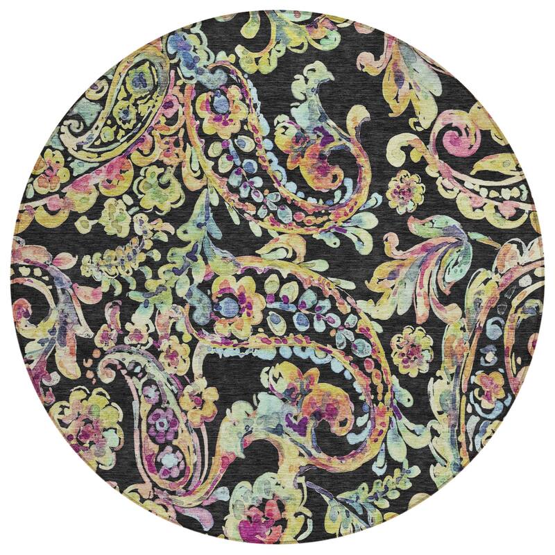 HomeRoots Paisley Transitional Rectangle Outdoor Rug