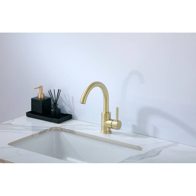 Indigo Home Single Hole Single Handle Bathroom Faucet