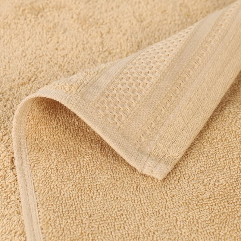 Superior Honeycomb Textured Border Cotton Medium Weight 12 Piece Towel Set