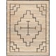 preview thumbnail 2 of 1, Kayla Modern Geometric Jute Area Rug
