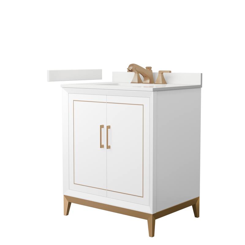 Marlena 30-inch Single Vanity, Quartz Top