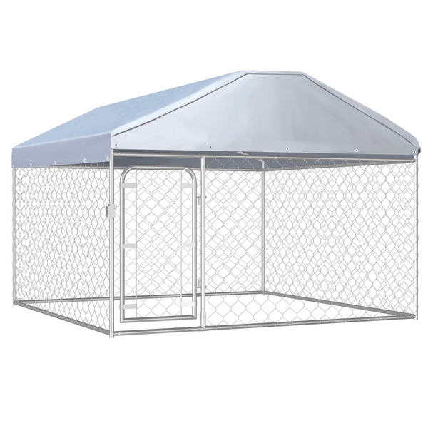 Large outdoor dog cheap kennel with roof