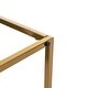 preview thumbnail 49 of 74, Upholstered Tufted Velvet Ottoman, Modern End of Bed Bench with Golden Metal Frame, Entryway Footrest Stool