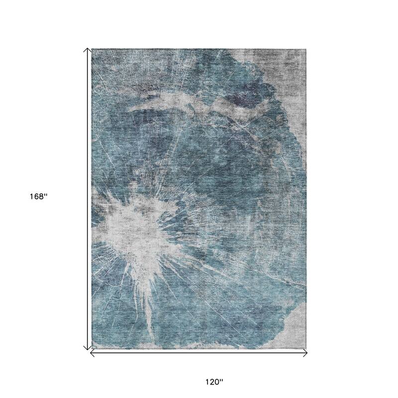 HomeRoots Abstract Transitional Rectangle Outdoor Rug