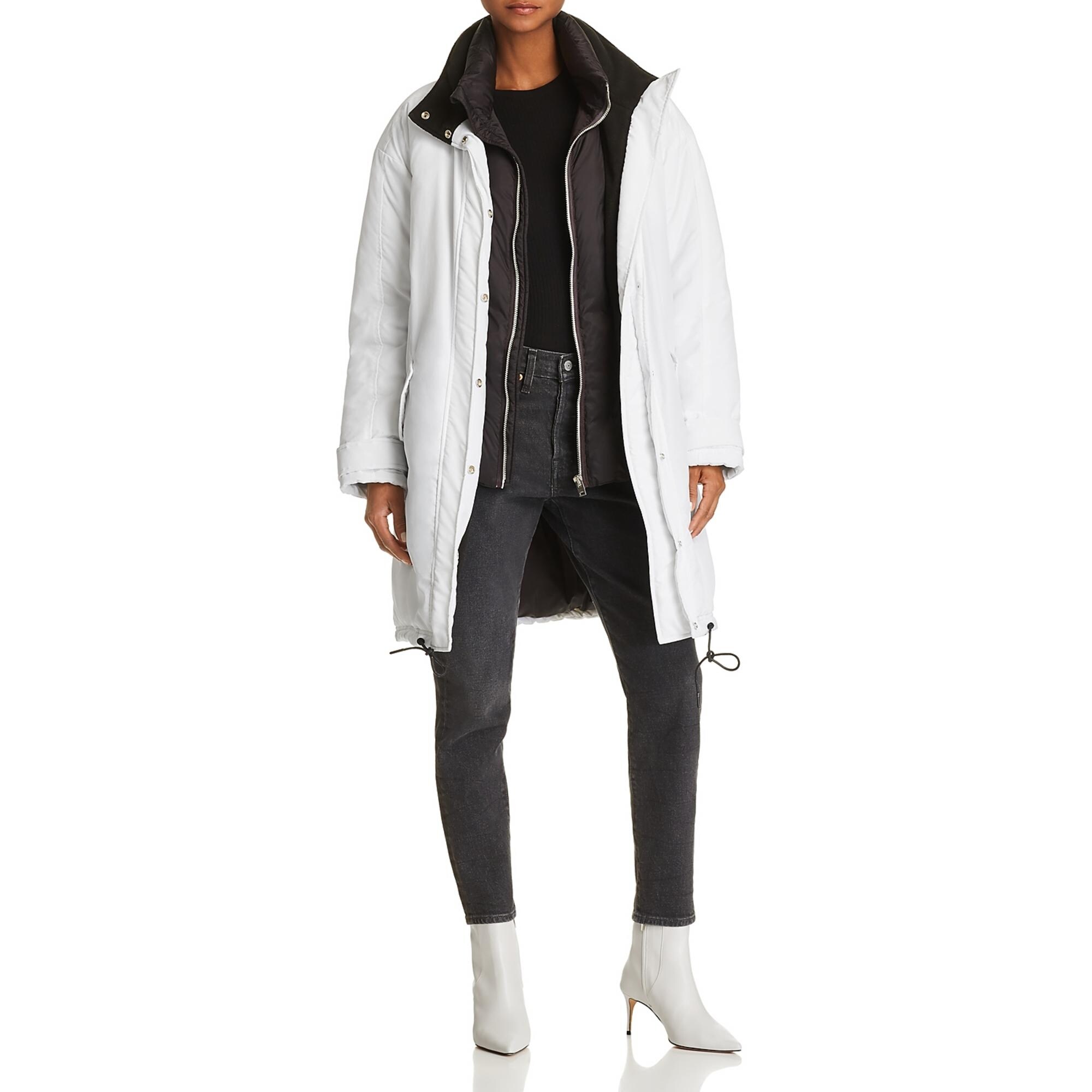white parka coat womens
