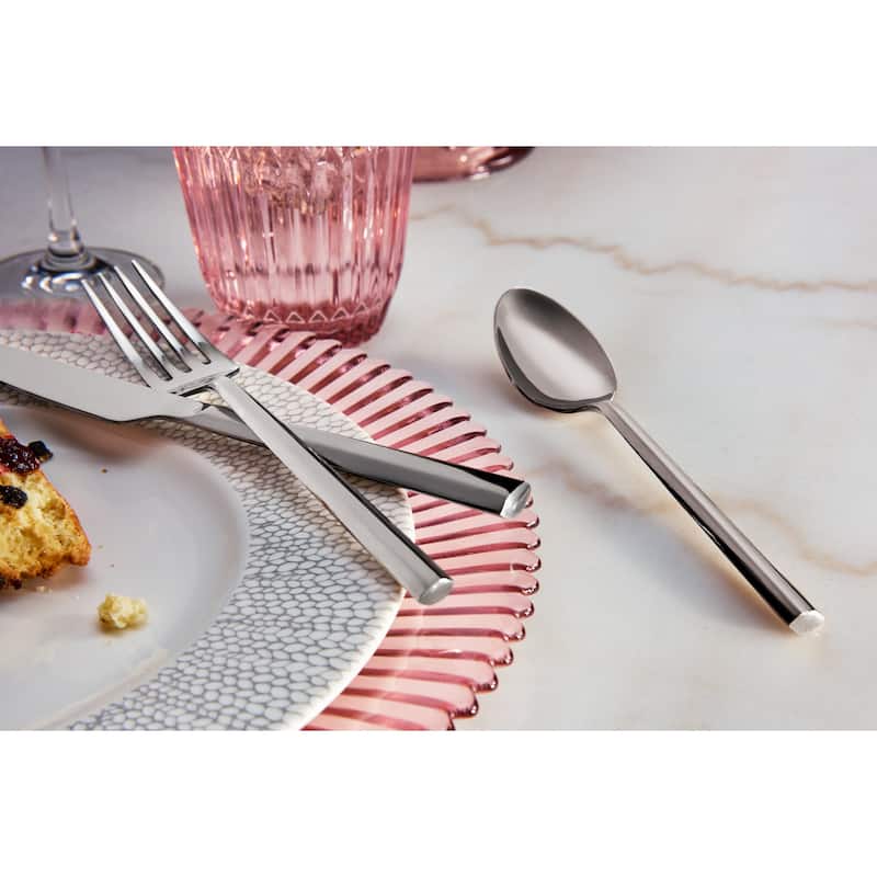 Fortessa Orson 18/10 Stainless Steel, 5PC Flatware Set (Service for 1), Silver - 5 Piece Set