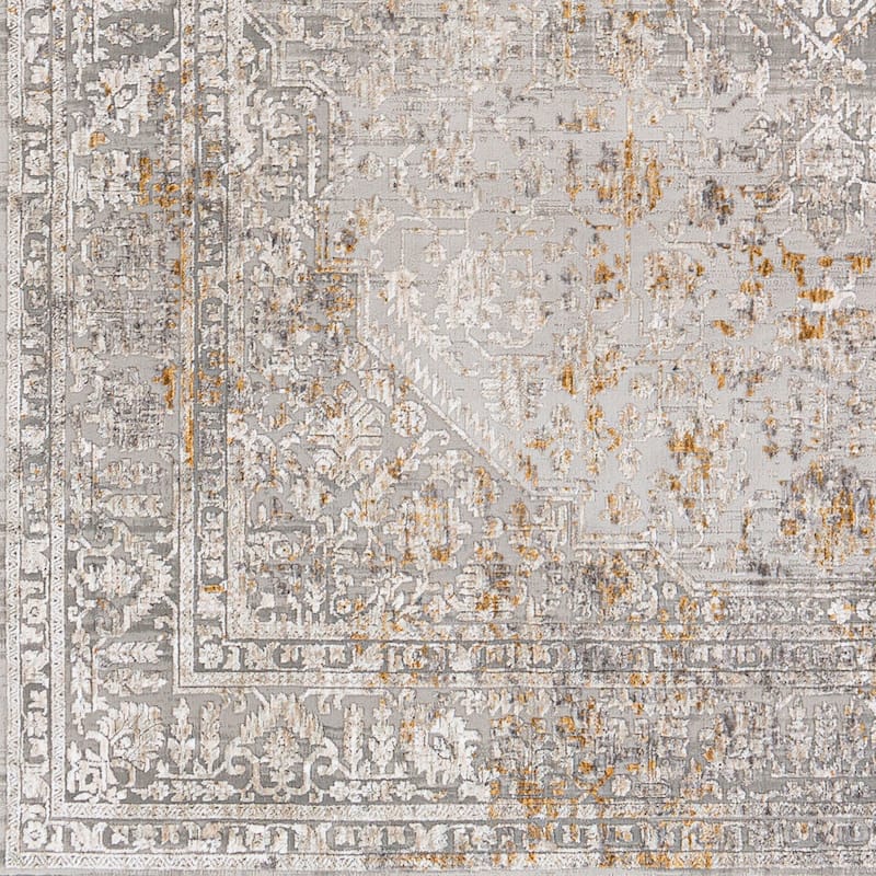 Livabliss Shabby Chic Carmel Medallion Area Rug