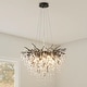 preview thumbnail 11 of 31, KAYLA Modern Indoor Crystal Chandelier BLACK-24