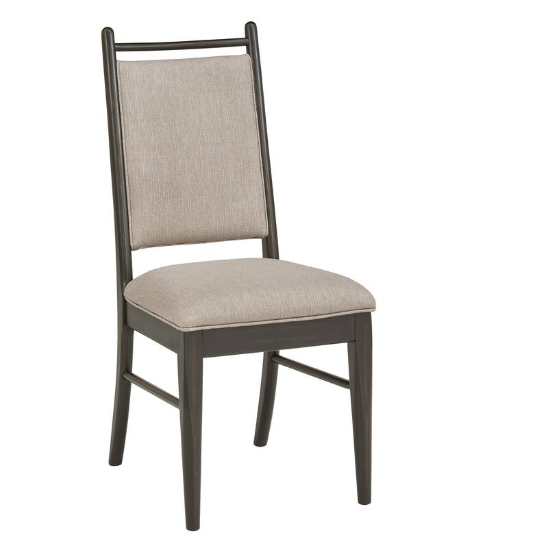 Harstad Wood Finish Beige Fabric Dining Chair (Set of 2) by iNSPIRE Q Modern