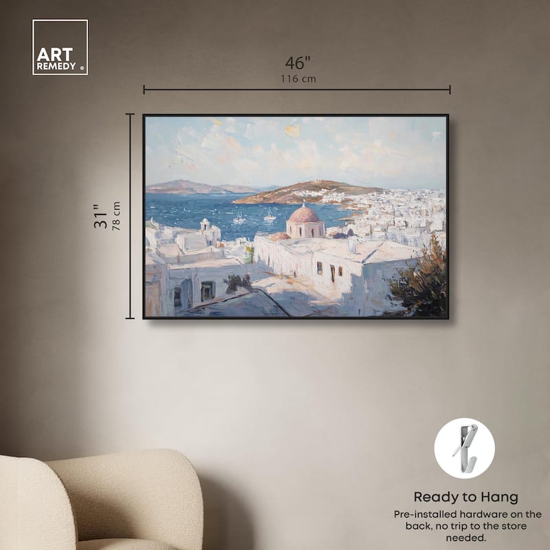 Early Morning Greece Canvas by Art Remedy